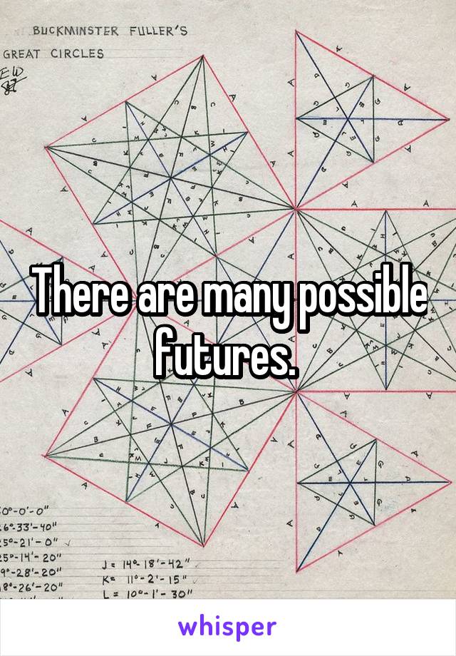 There are many possible futures. 