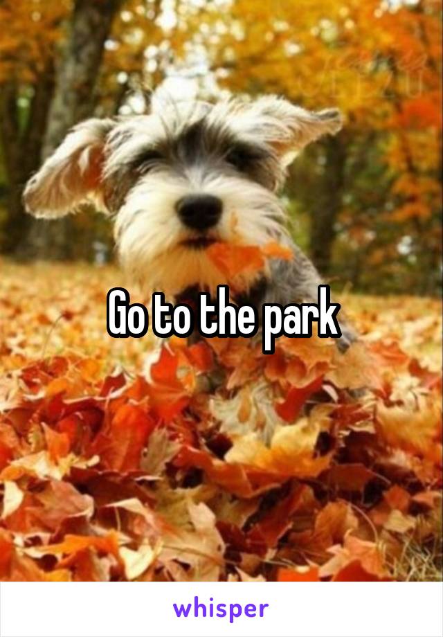 Go to the park