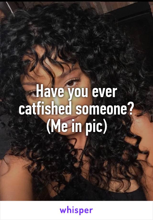 





Have you ever catfished someone?
(Me in pic)