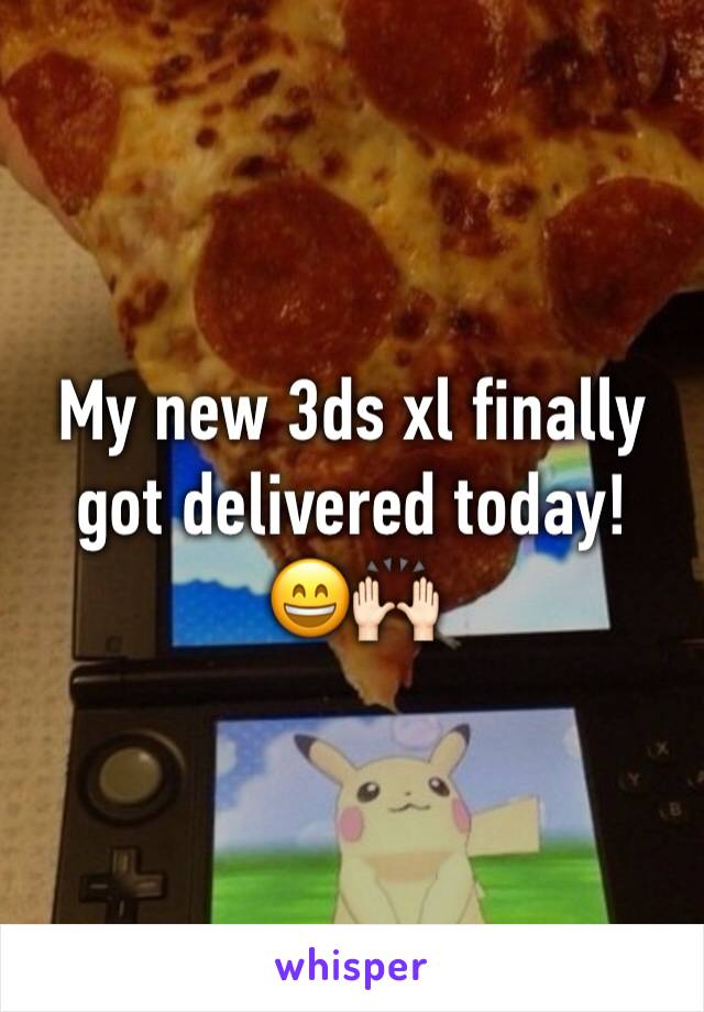 My new 3ds xl finally got delivered today! 
😄🙌🏻