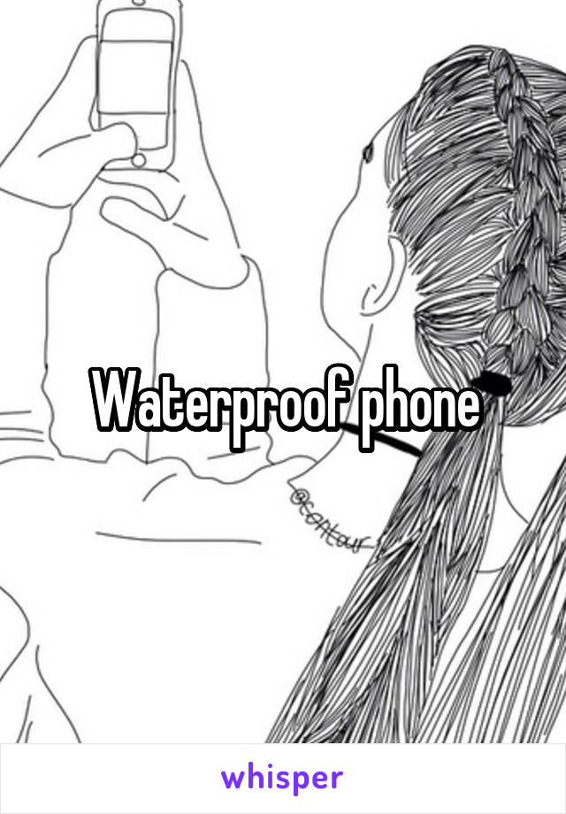 Waterproof phone