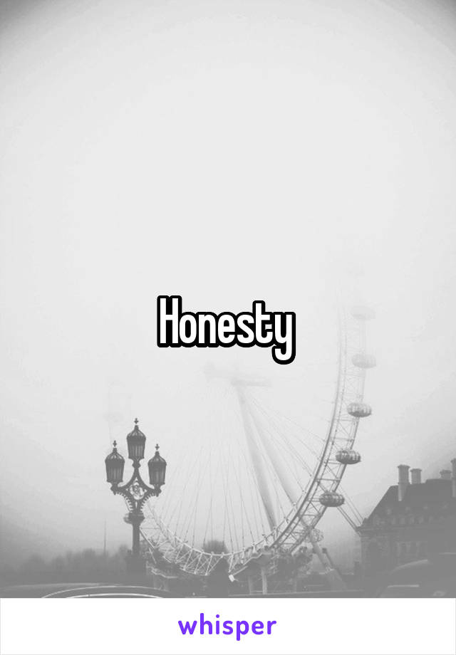 Honesty 