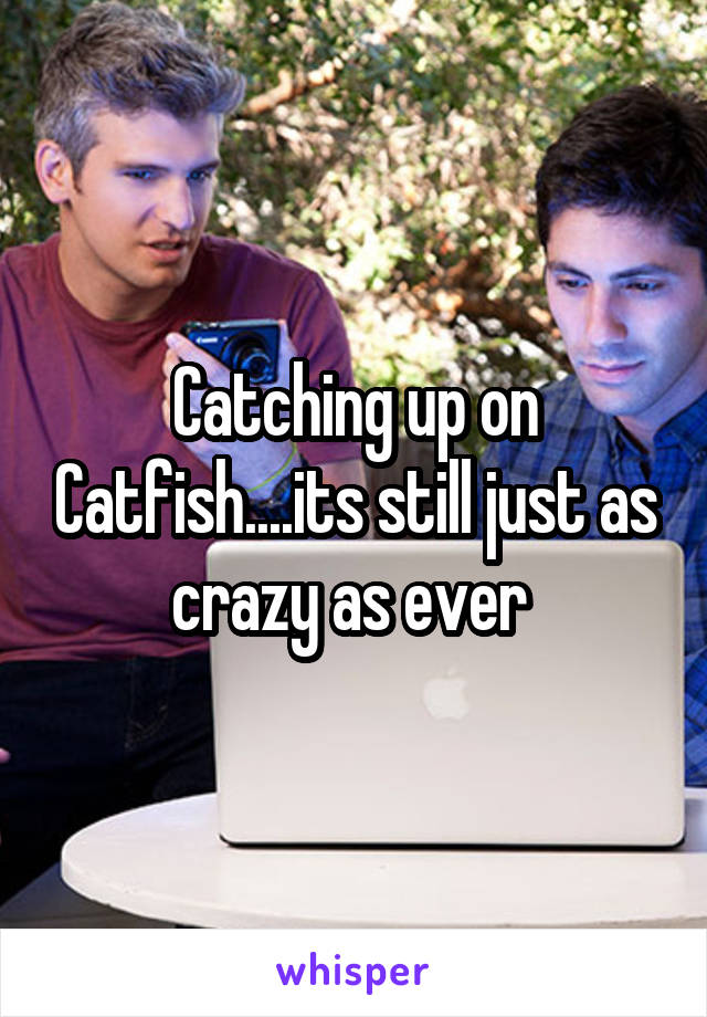 Catching up on Catfish....its still just as crazy as ever 