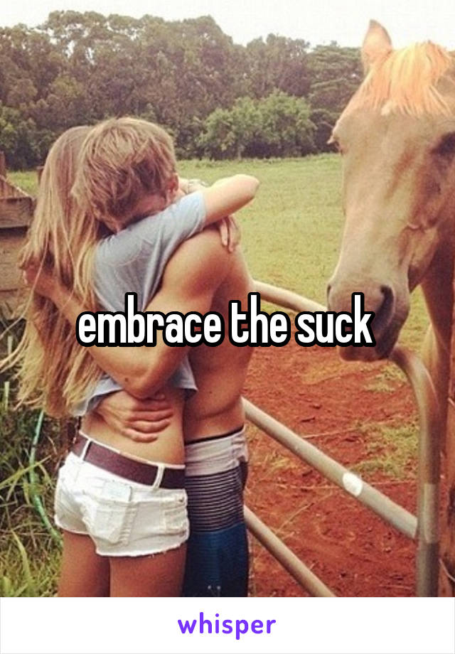 embrace the suck 