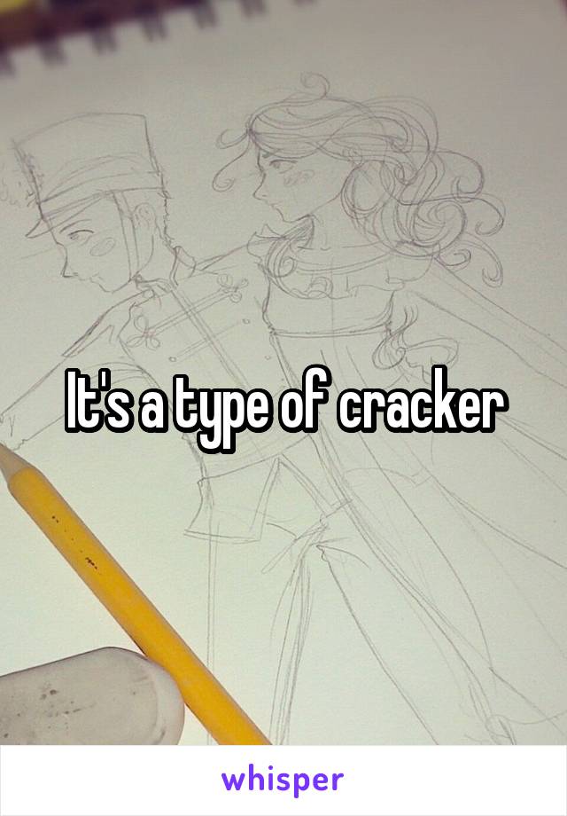 It's a type of cracker