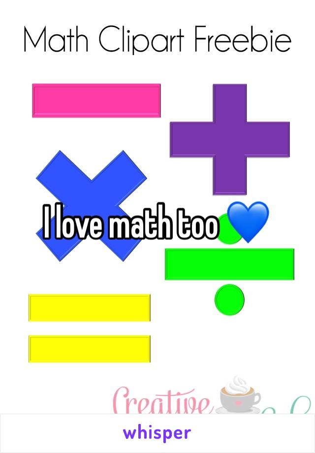 I love math too 💙