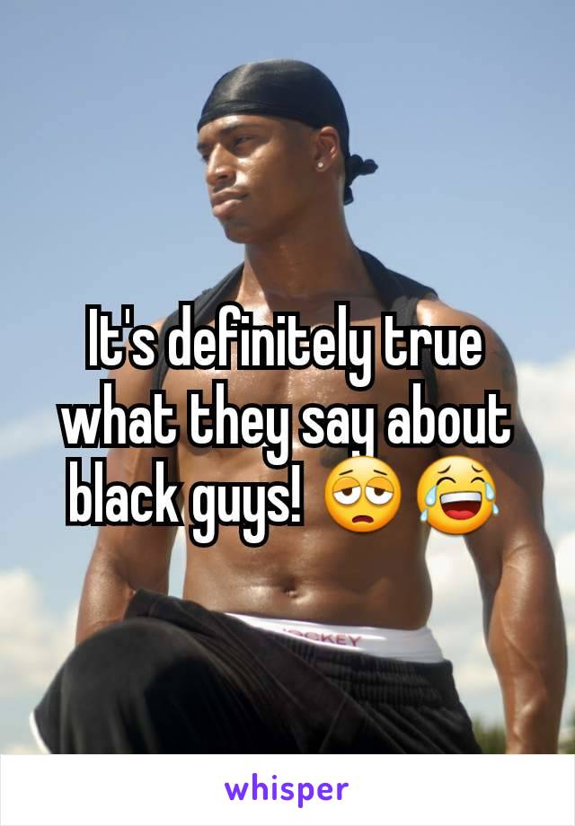 It's definitely true what they say about black guys! 😩😂