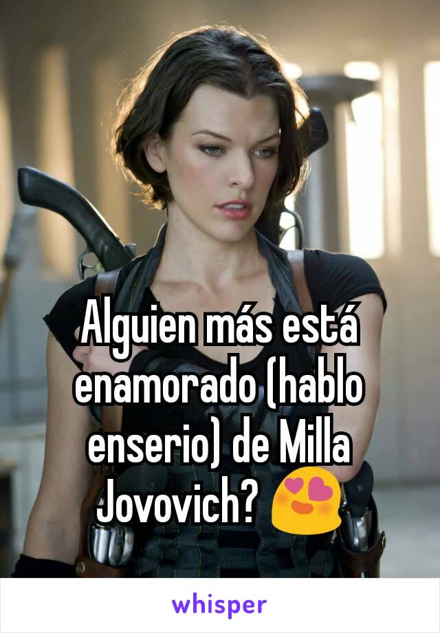 Alguien más está enamorado (hablo enserio) de Milla Jovovich? 😍