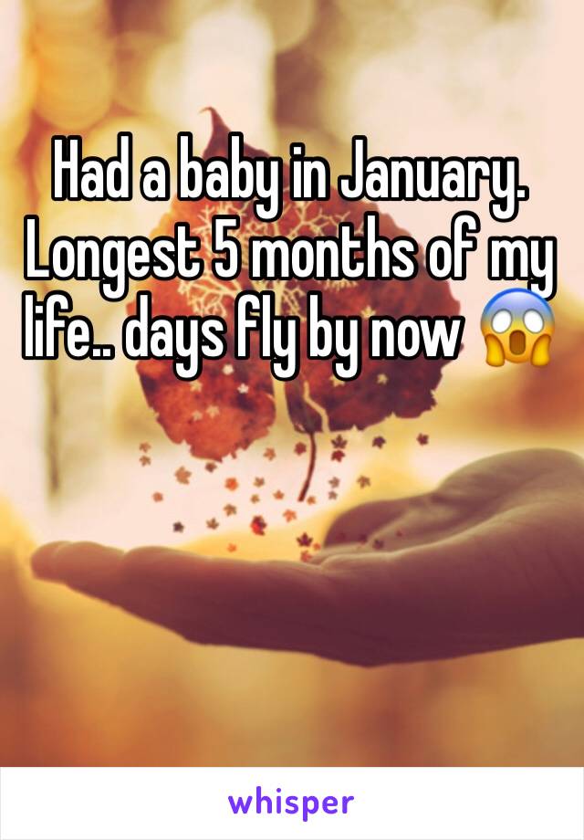 Had a baby in January. Longest 5 months of my life.. days fly by now 😱