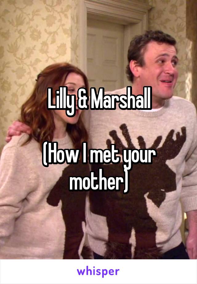 Lilly & Marshall

(How I met your mother)