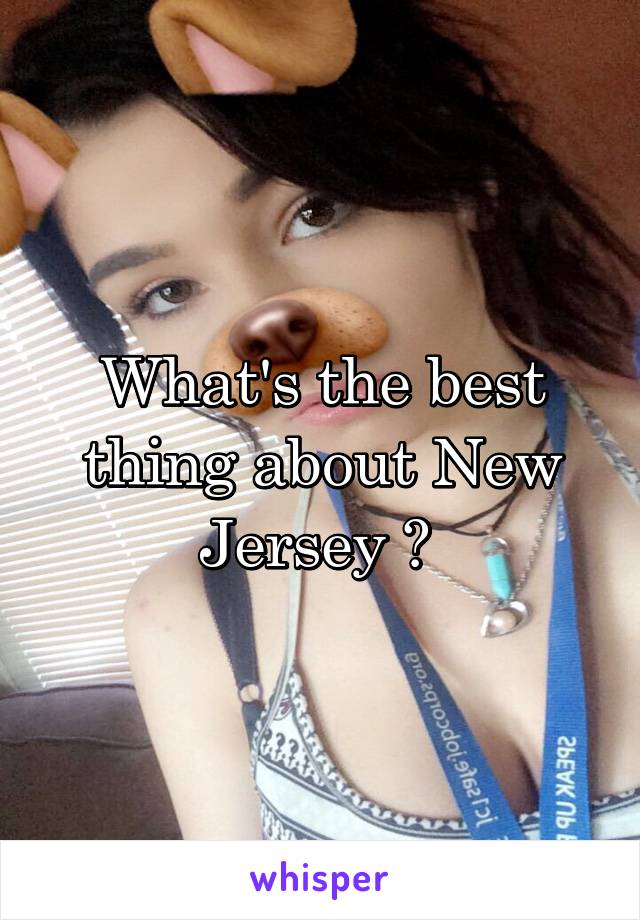 What's the best thing about New Jersey ? 