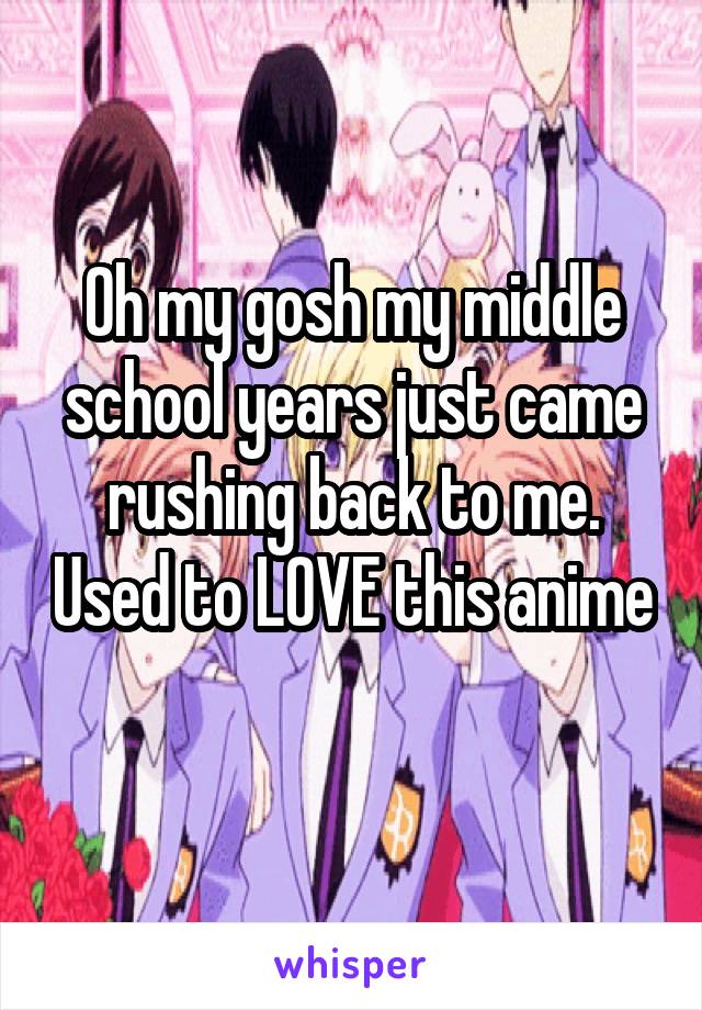 Oh my gosh my middle school years just came rushing back to me. Used to LOVE this anime 