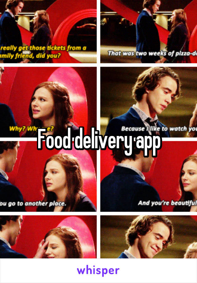 Food delivery app