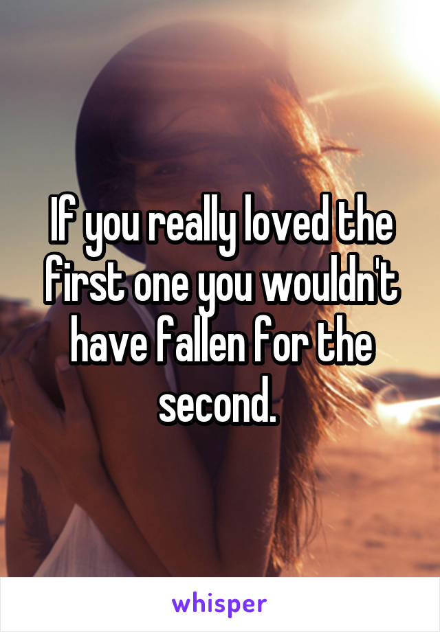 If you really loved the first one you wouldn't have fallen for the second. 