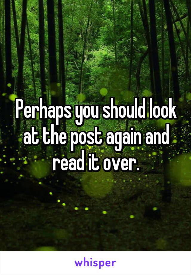 Perhaps you should look at the post again and read it over.