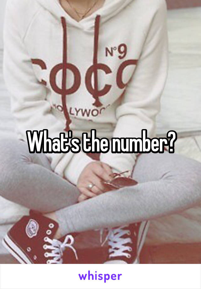 What's the number?