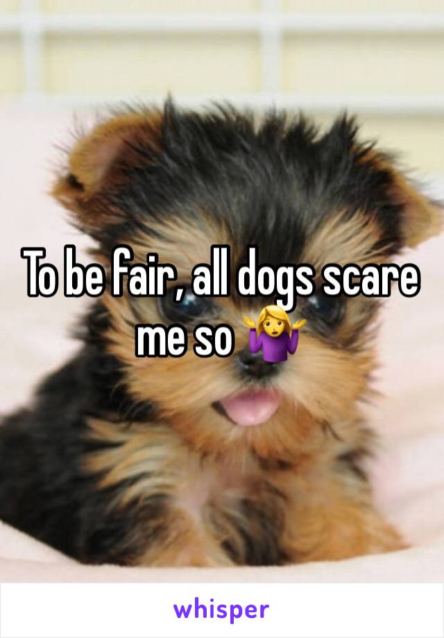 To be fair, all dogs scare me so 🤷‍♀️