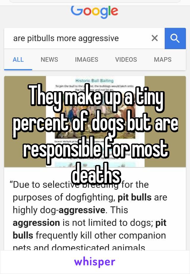 They make up a tiny percent of dogs but are responsible for most deaths