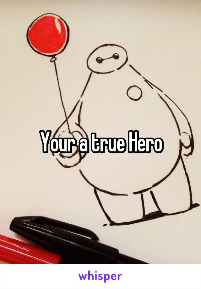 Your a true Hero