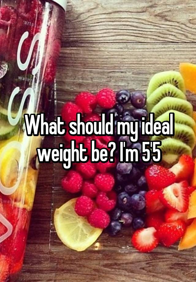 What Should My Ideal Weight Be Uk