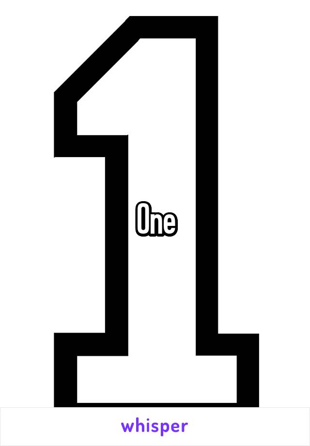 One