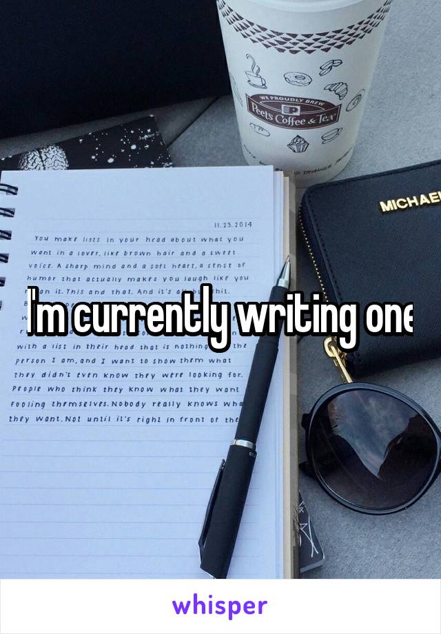 I'm currently writing one