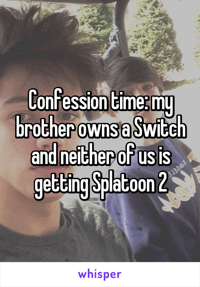 Confession time: my brother owns a Switch and neither of us is getting Splatoon 2