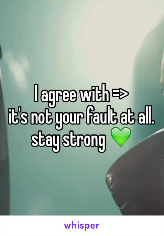 I agree with =>
it's not your fault at all. stay strong 💚