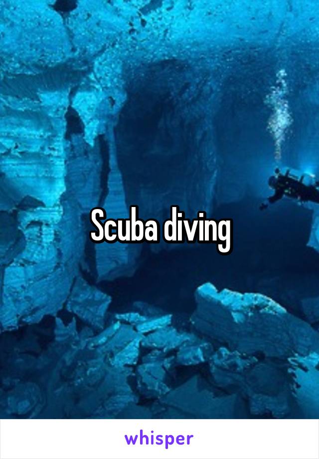 Scuba diving