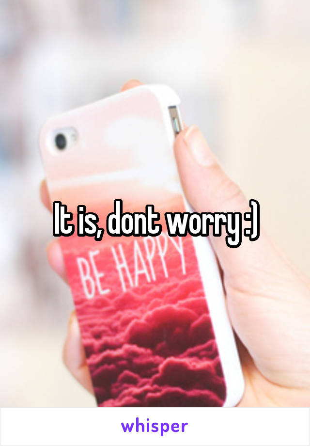 It is, dont worry :)