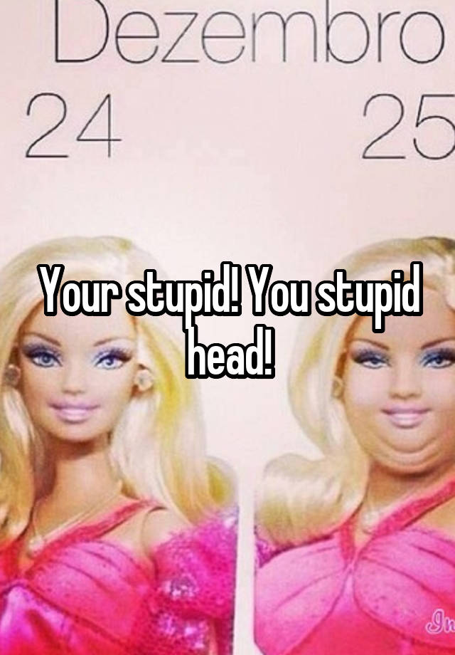 your-stupid-you-stupid-head