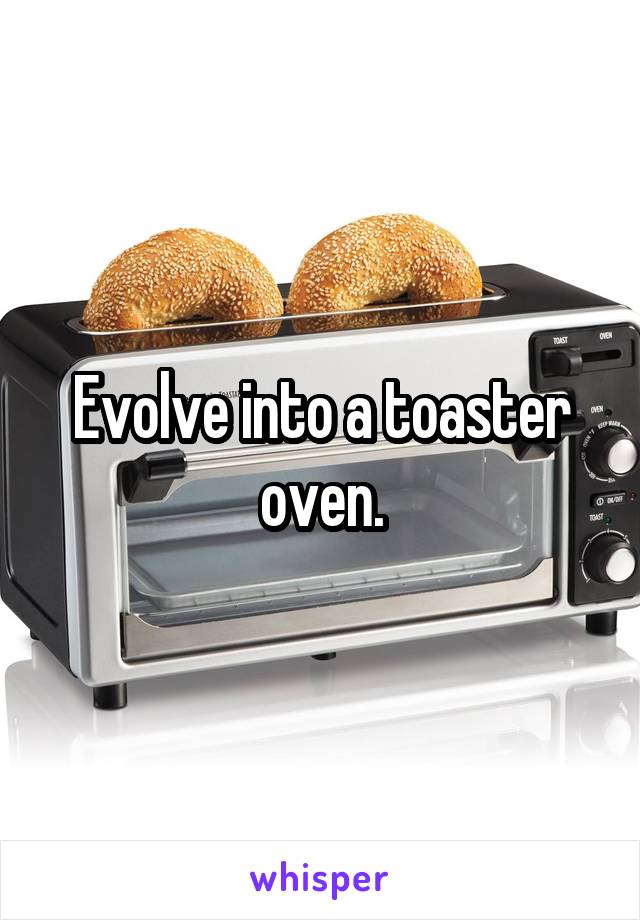 Evolve into a toaster oven.