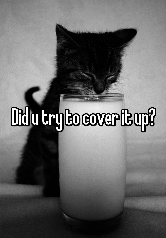 did-u-try-to-cover-it-up