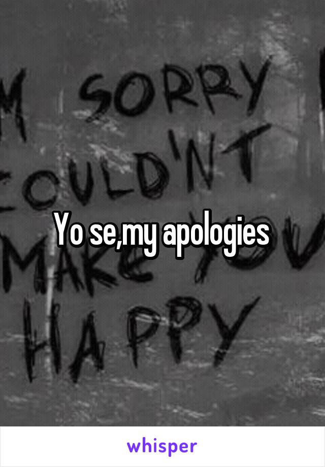 Yo se,my apologies 