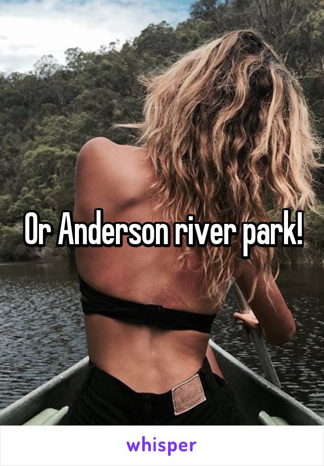 Or Anderson river park!