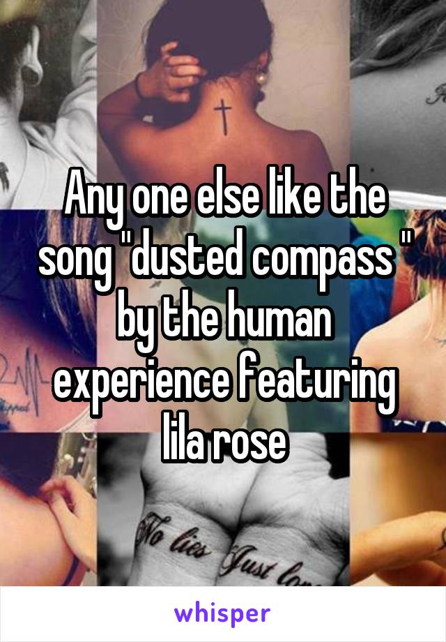 Any one else like the song "dusted compass " by the human experience featuring lila rose