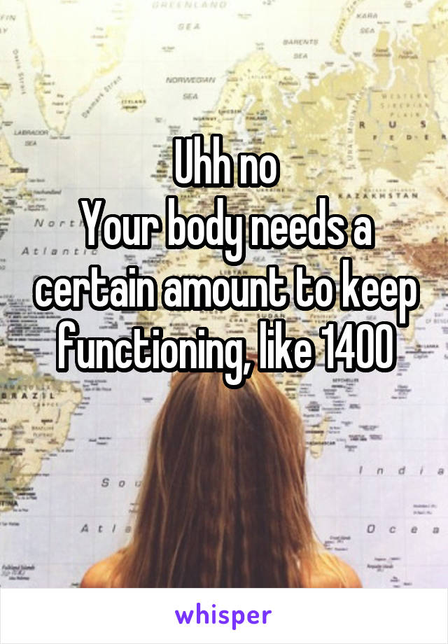 Uhh no
Your body needs a certain amount to keep functioning, like 1400

