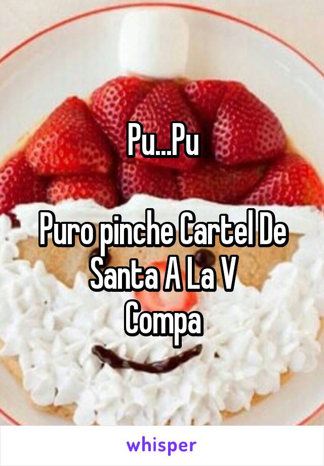 Pu...Pu

Puro pinche Cartel De Santa A La V
 Compa 