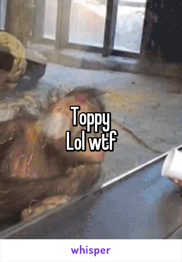 Toppy 
Lol wtf