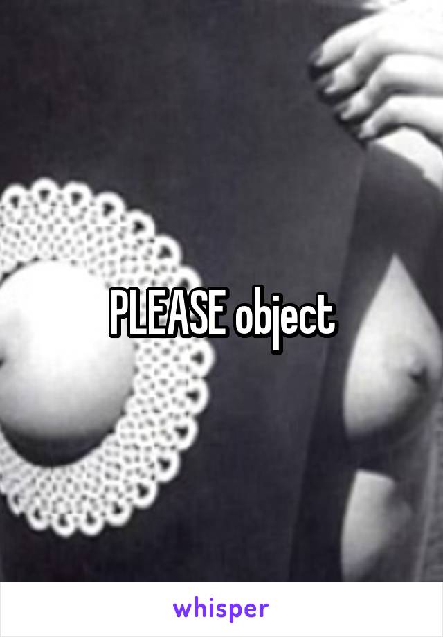 PLEASE object