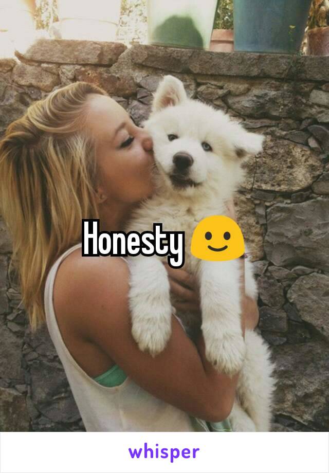 Honesty 🙂