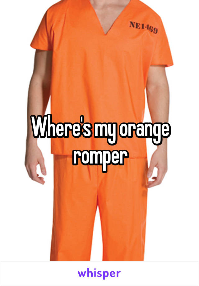 Where's my orange romper