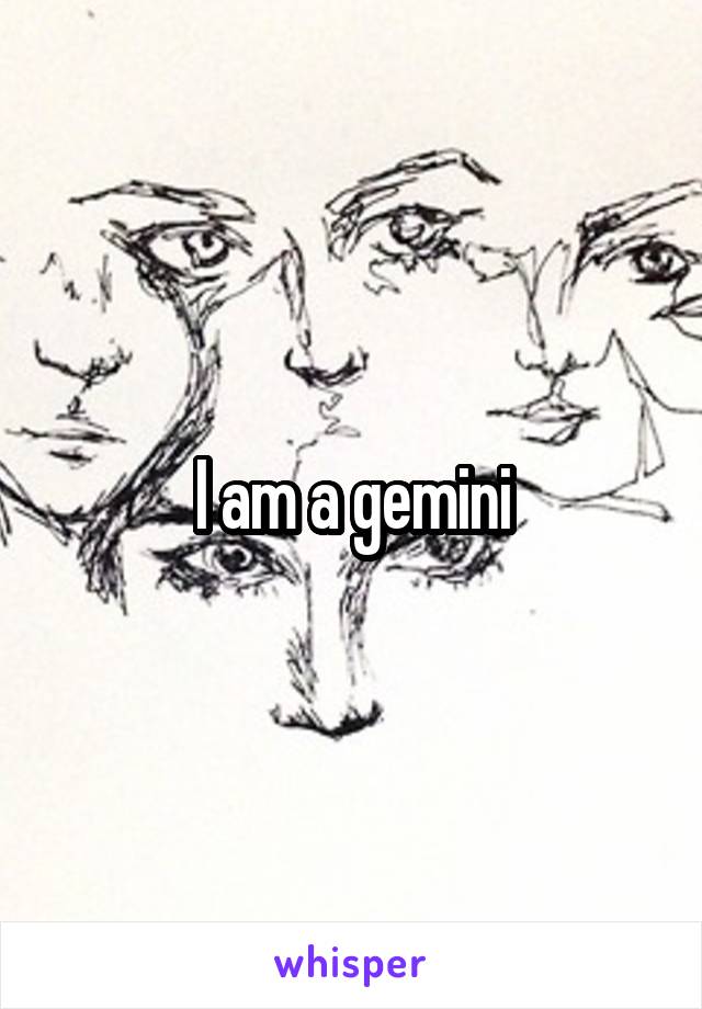 I am a gemini