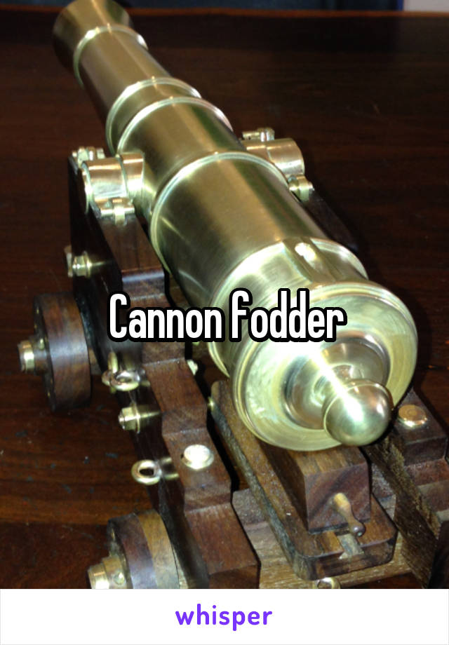 Cannon fodder