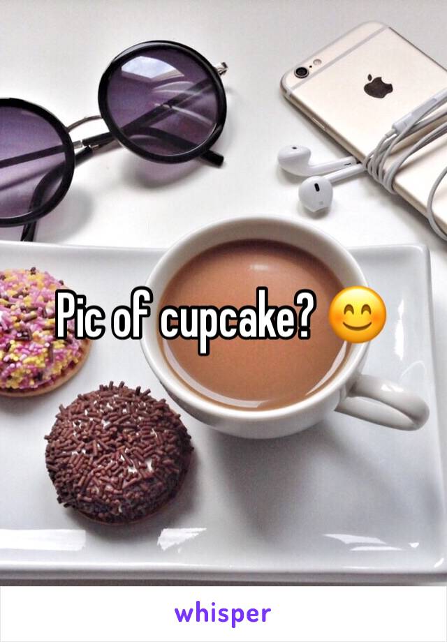 Pic of cupcake? 😊