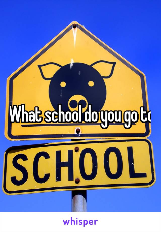What school do you go to