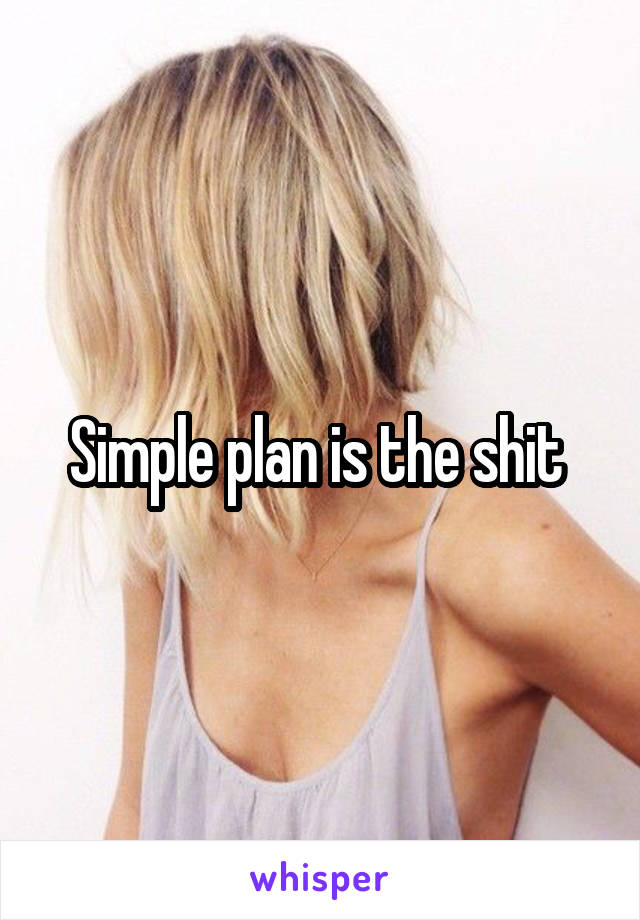 Simple plan is the shit 