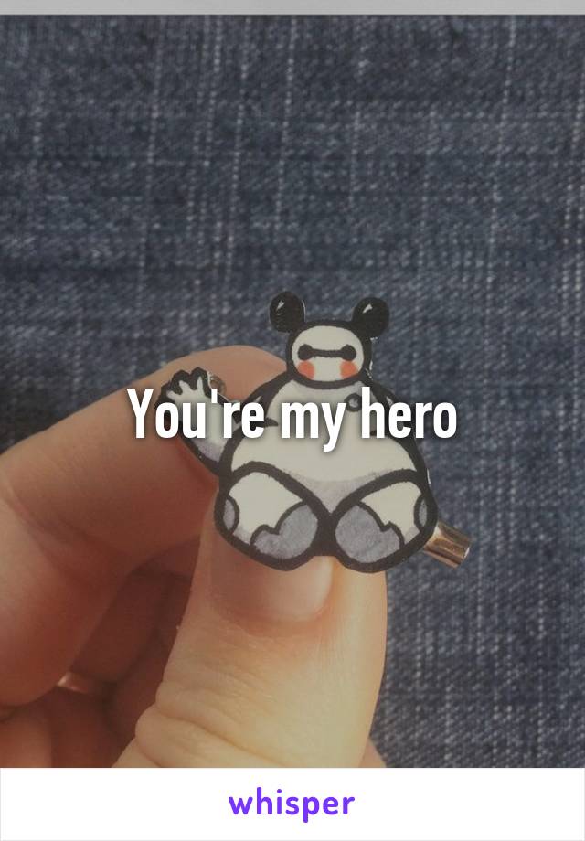 You're my hero