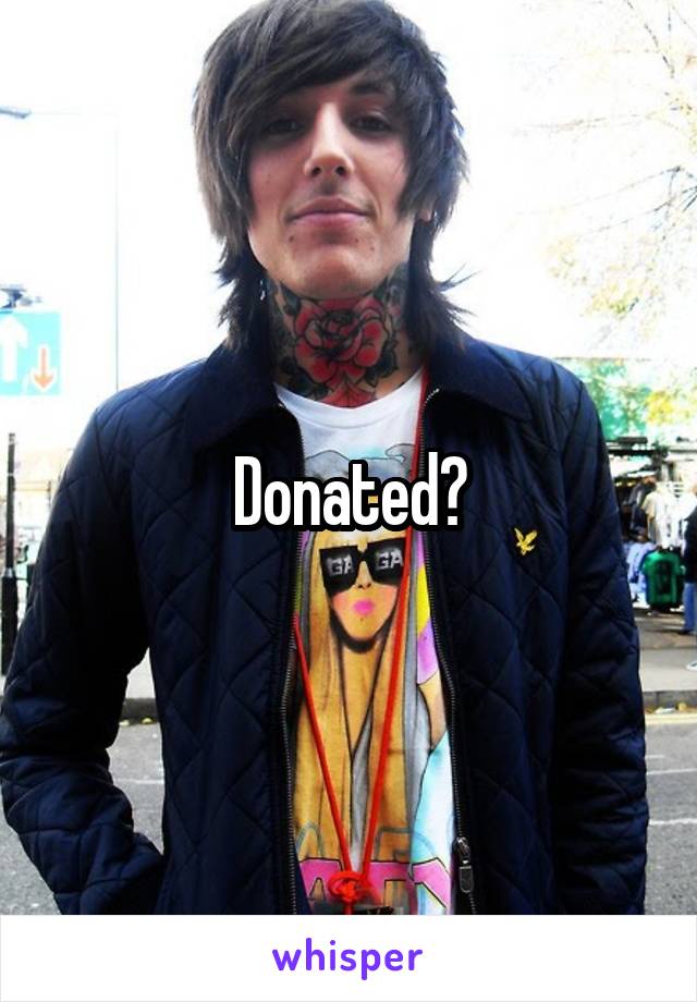 Donated?