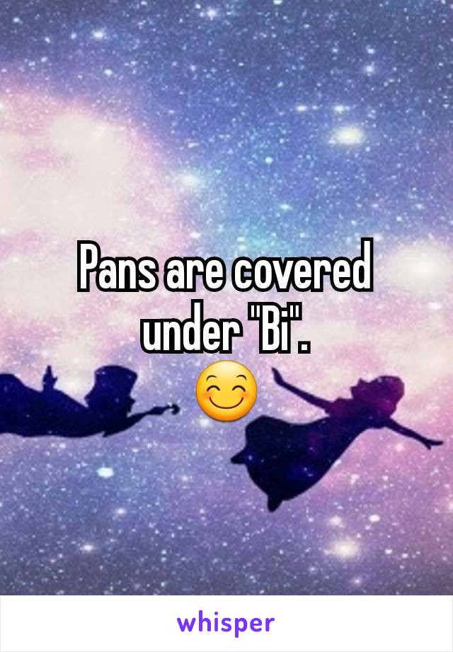 Pans are covered under "Bi".
😊